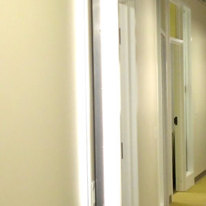 Fluorescent Wall Fixtures - Zappos Corporate Offices